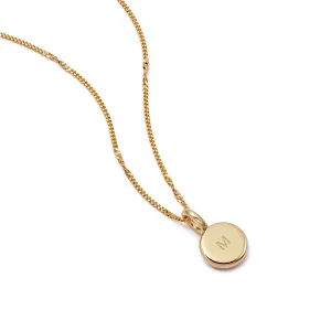 Engravable Mini Pendant 18ct Gold Plate