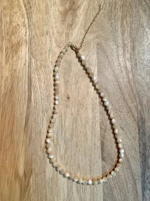 Faceted Mother of Pearl Necklace