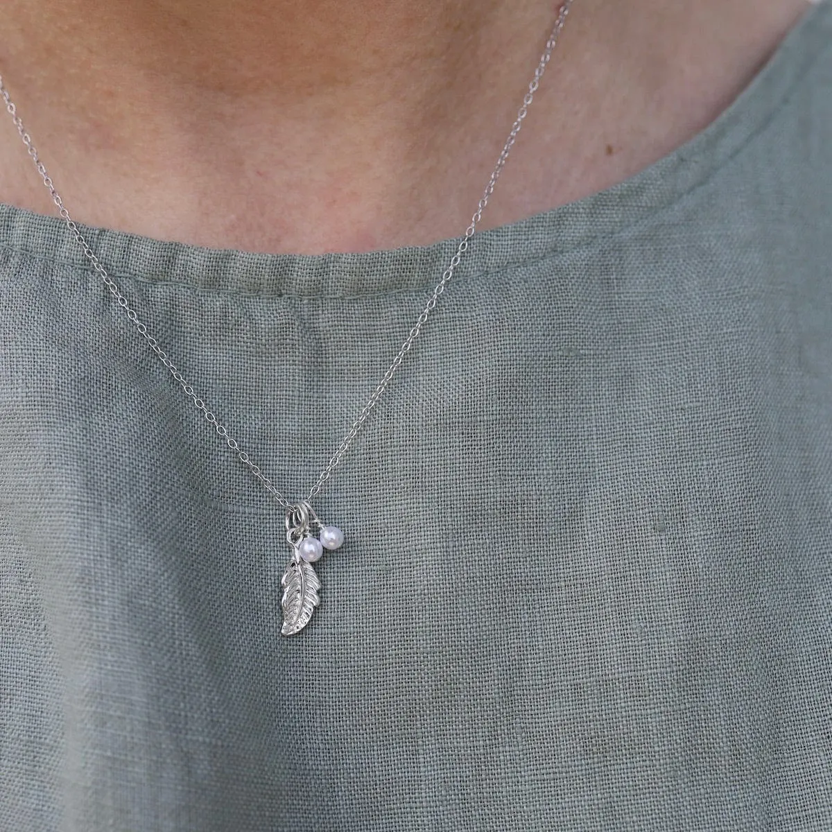 Feathers Appear When Angels are Near Necklace