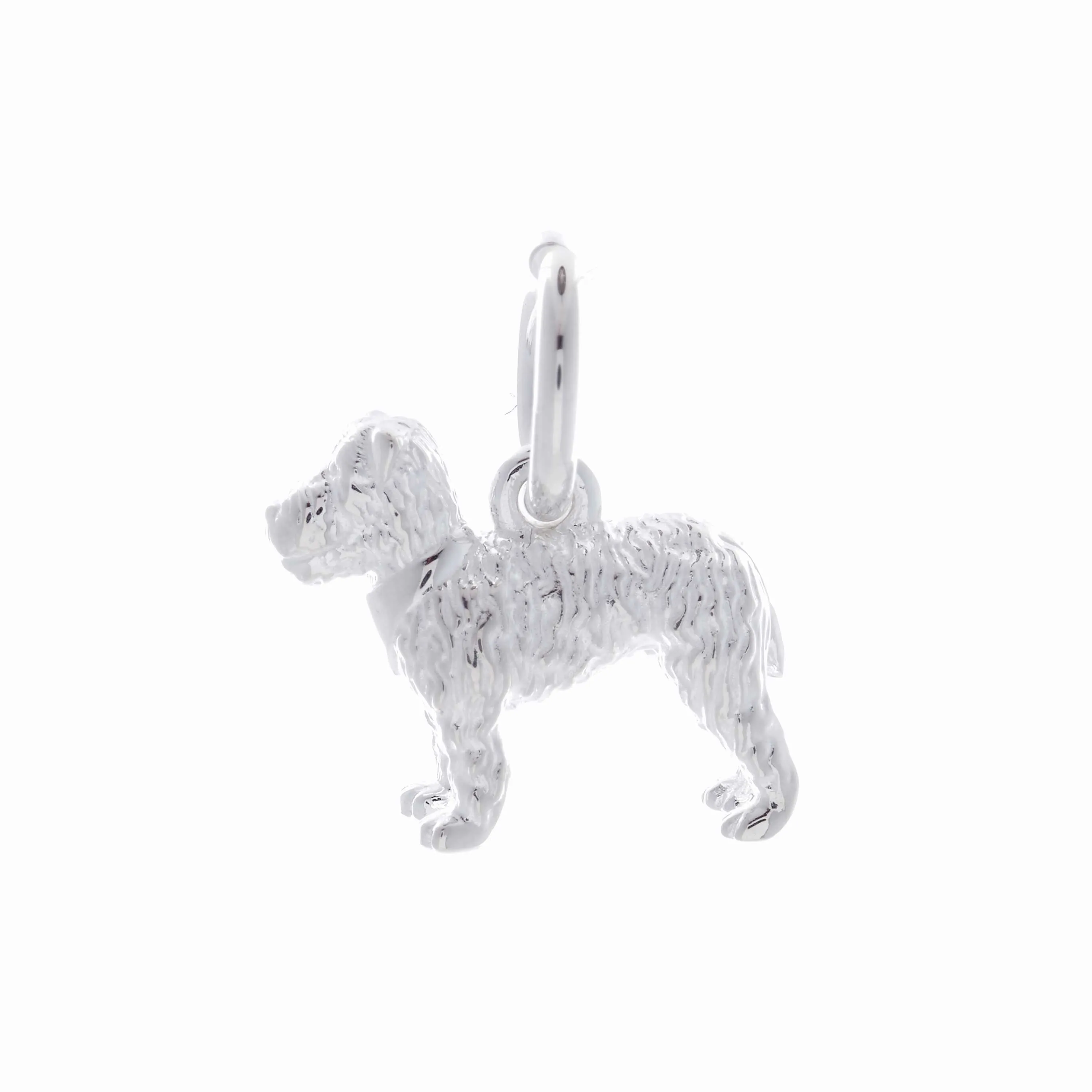 Fox Terrier Personalised Silver Dog Tag Necklace