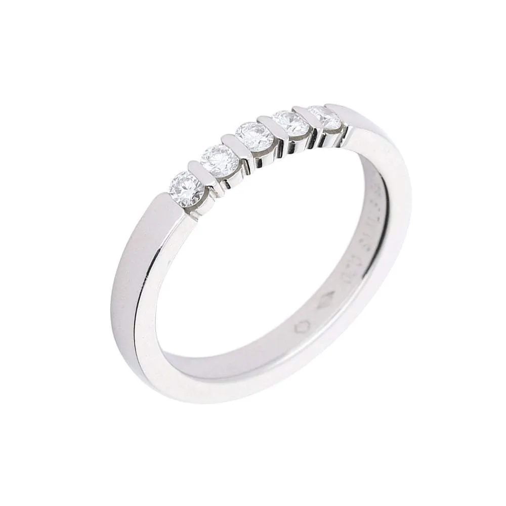 Furrer Jacot Platinum TWVS 0.20ct diamond eternity ring