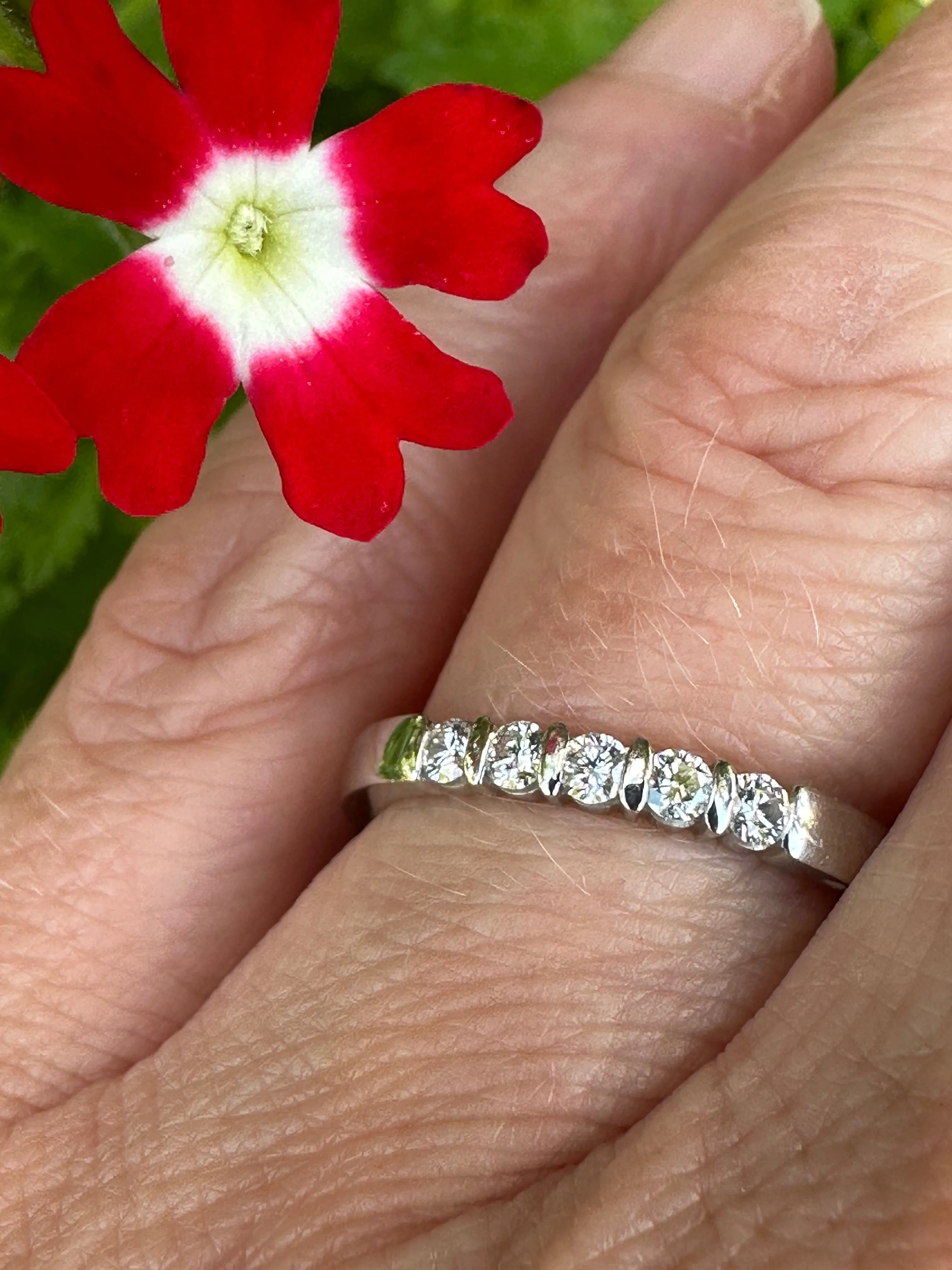 Furrer Jacot Platinum TWVS 0.20ct diamond eternity ring