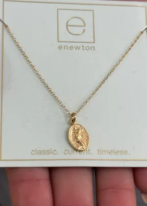 Gold Necklace Blessing Charm | e.newton Designs