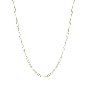 Gold Penelope Paperclip Chain 20