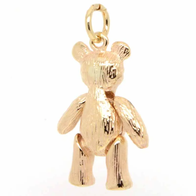 Gold Teddy Bear charm