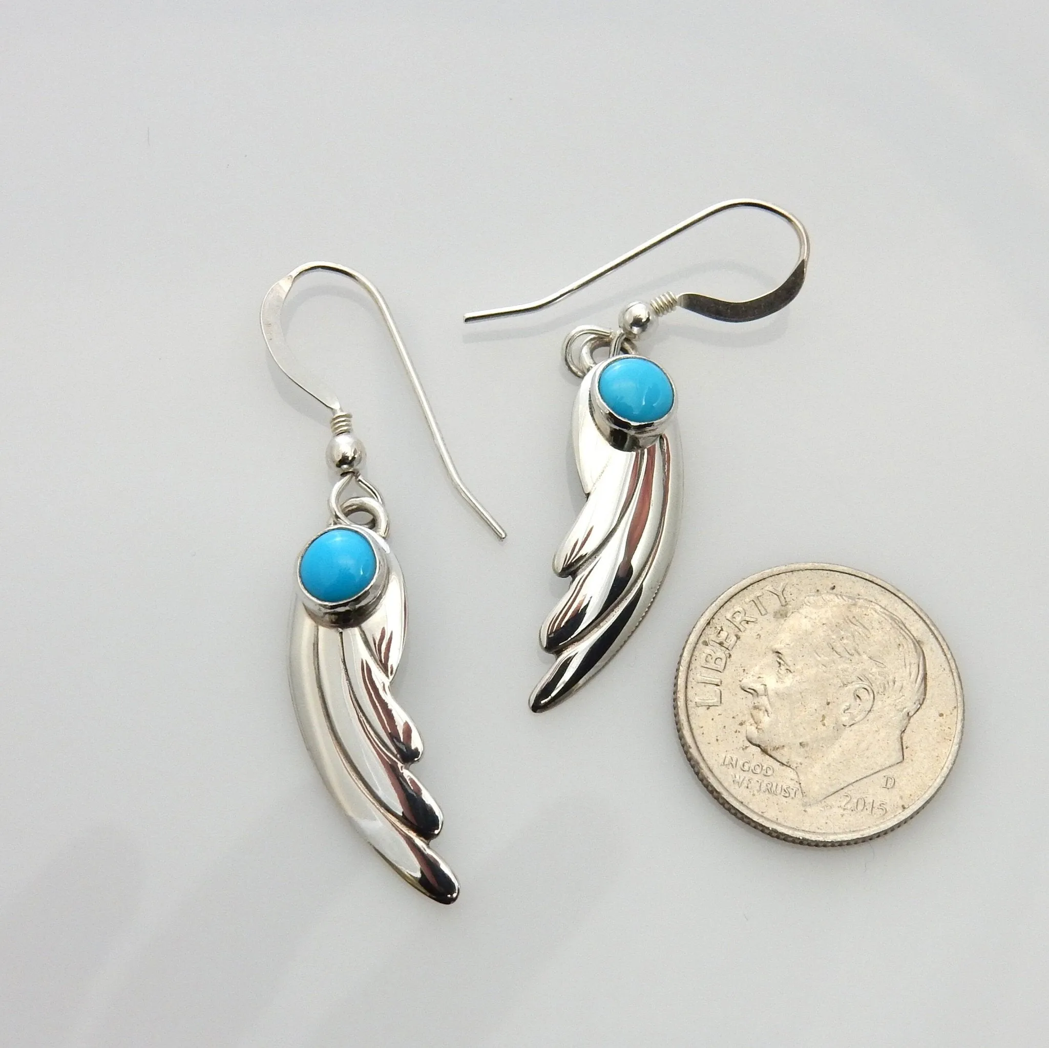 Handmade Sterling Silver Turquoise Earrings