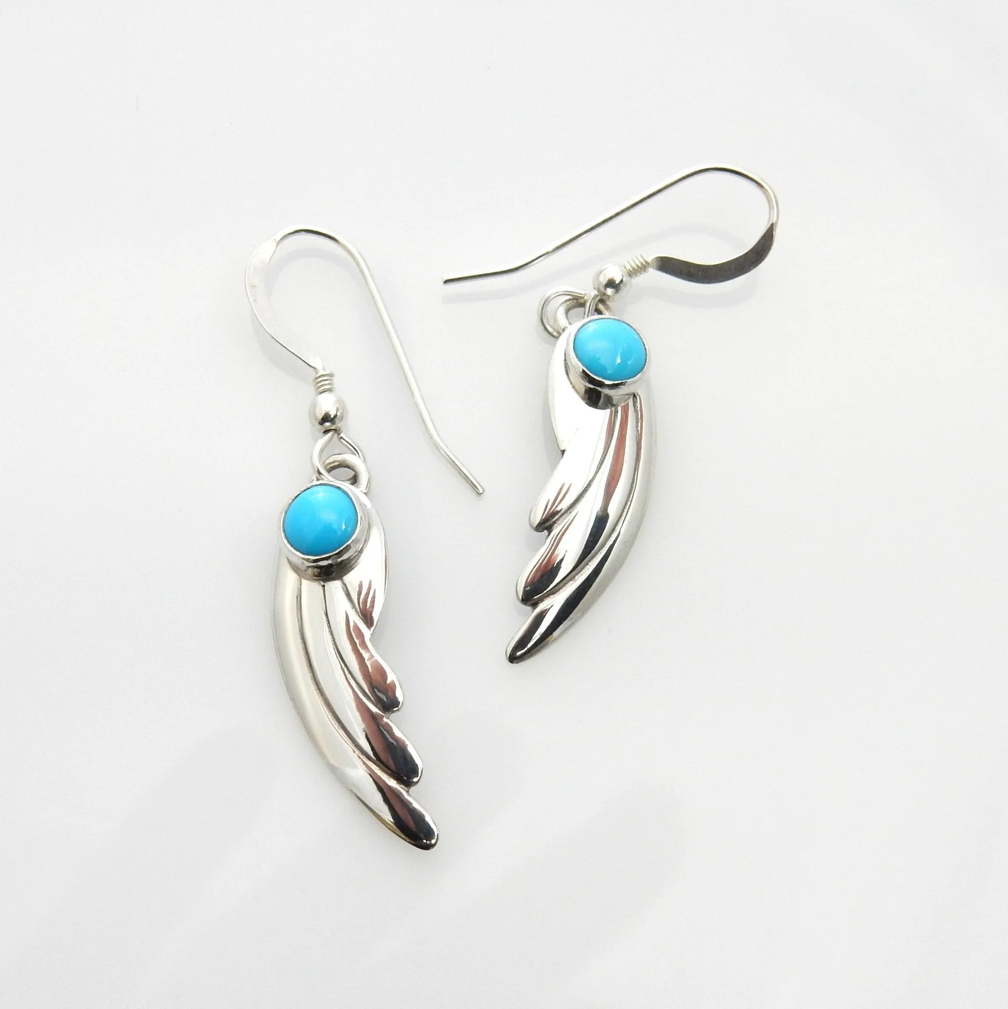 Handmade Sterling Silver Turquoise Earrings