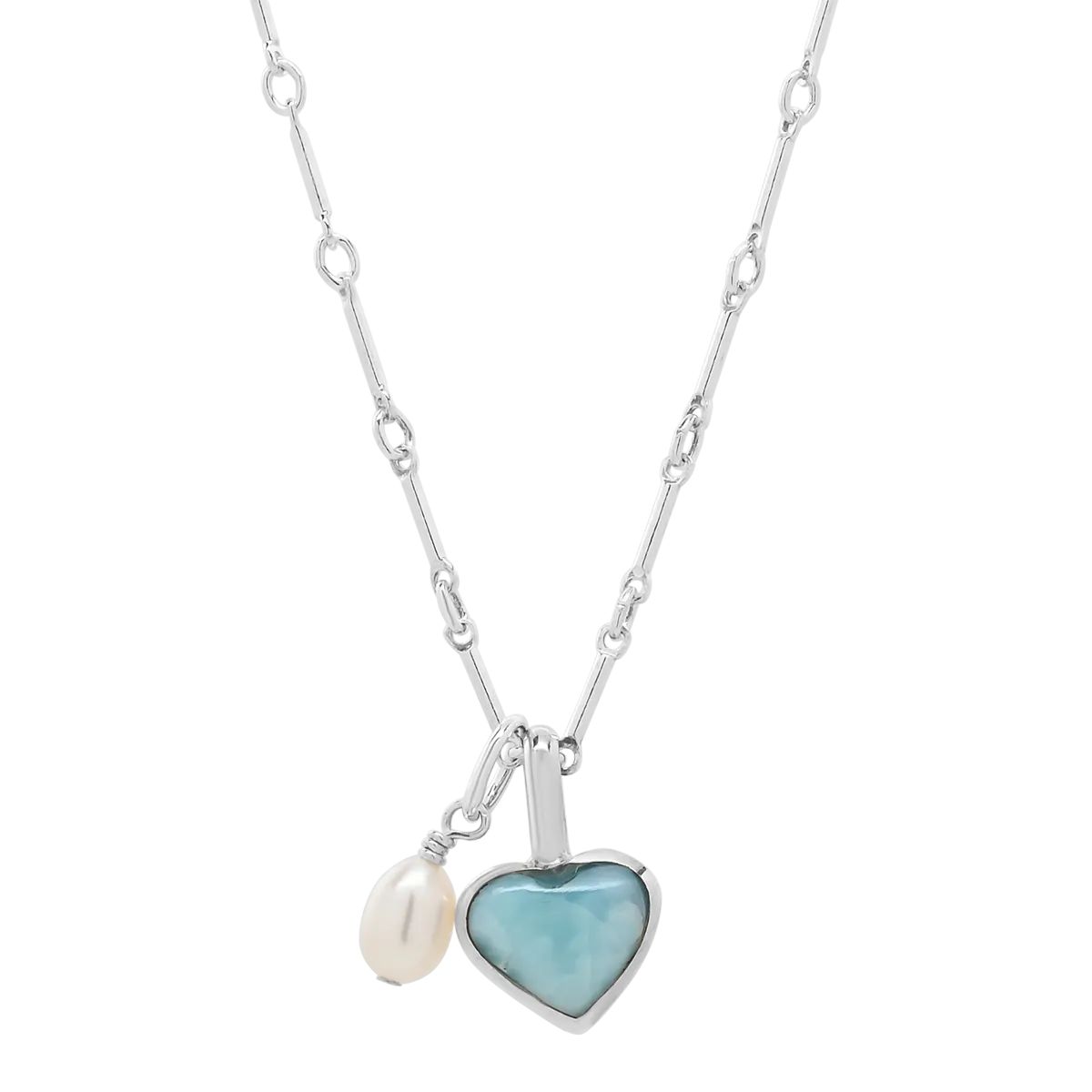 Heart Larimar Necklace