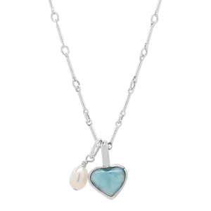 Heart Larimar Necklace