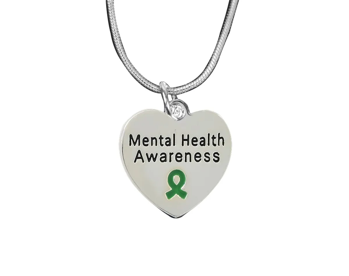 Heart Shaped Mental Health Necklaces