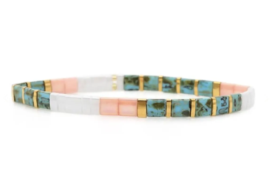 Ibiza Bracelet - Sorbet & Turquoise