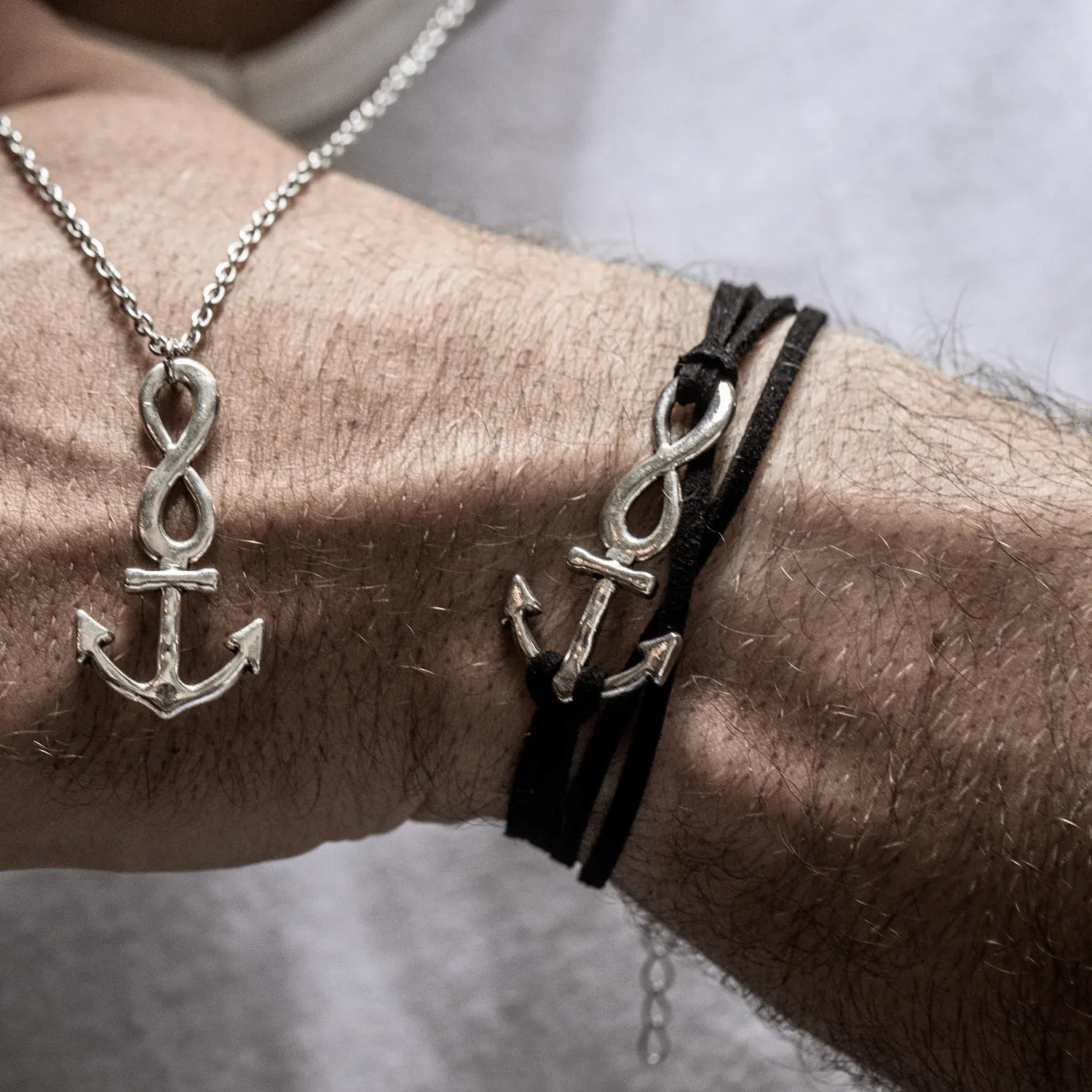 Infinity Anchor Wrap Bracelet