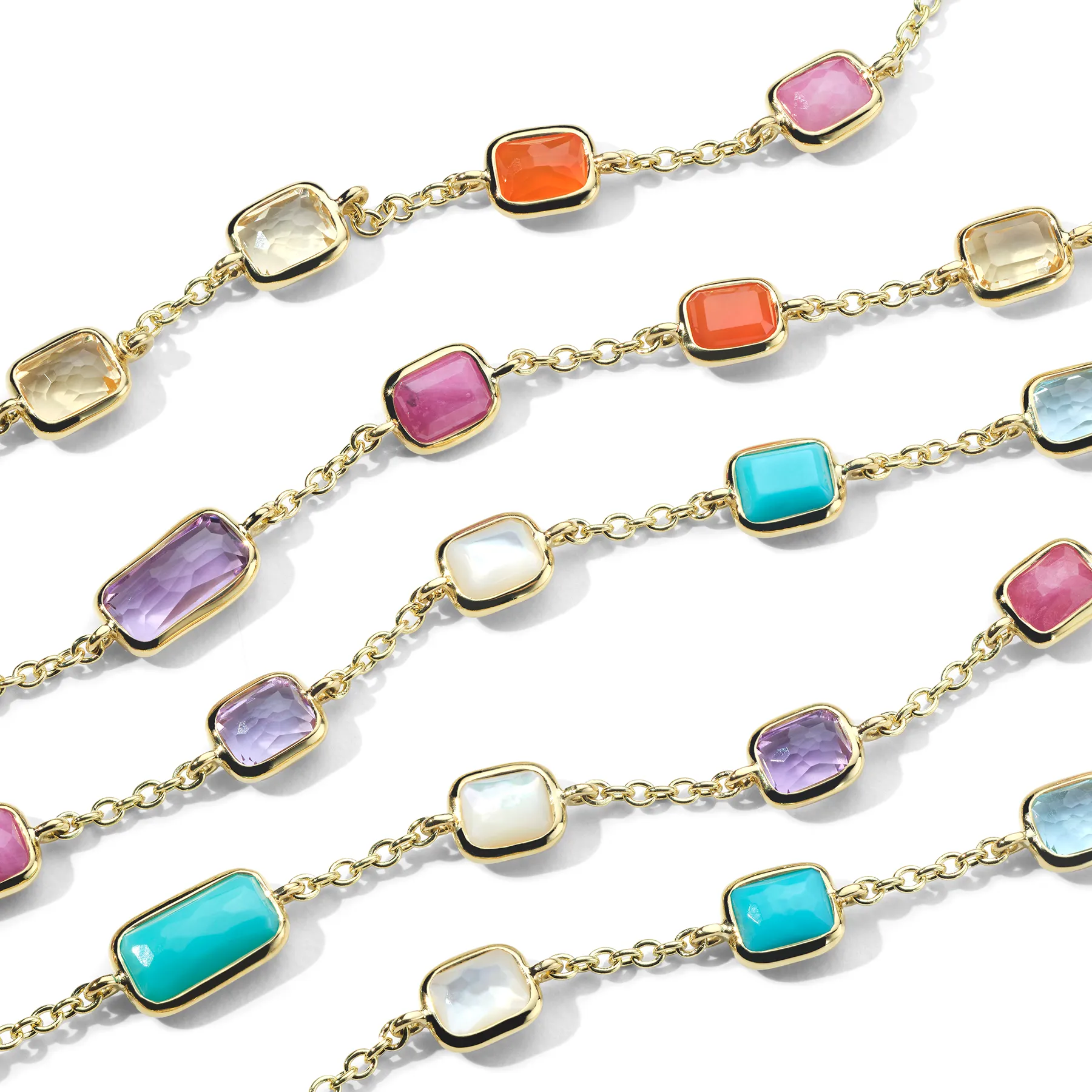 IPPOLITA Rock Candy Long Gelato Necklace in Summer Rainbow