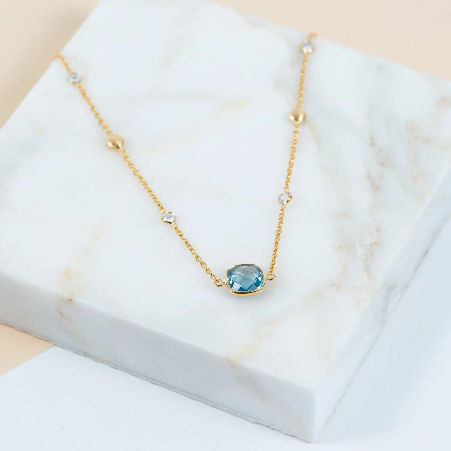 Iseo London Topaz & Gold Vermeil Necklace