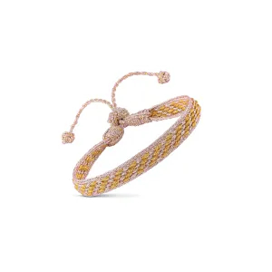 Izy n°2 Bracelet in Rose Gold Amber