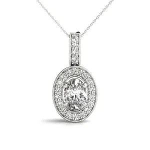 Ladies Halo Pendant 32339