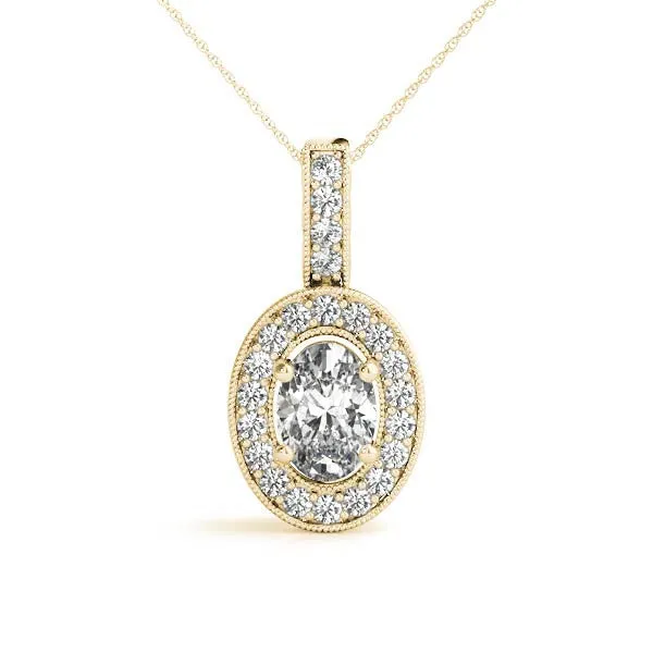 Ladies Halo Pendant 32339