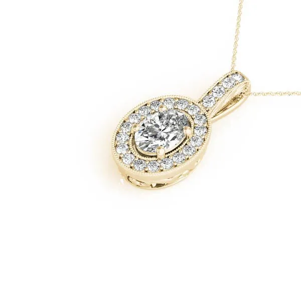 Ladies Halo Pendant 32339