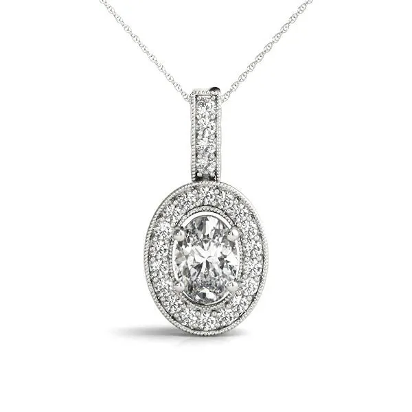 Ladies Halo Pendant 32339