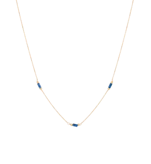 Lapis Necklace 14K