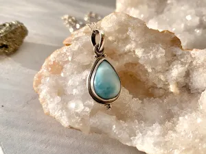 Larimar Ari Dot Pendant - Teardrop