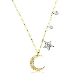 Moon and Stars Necklace