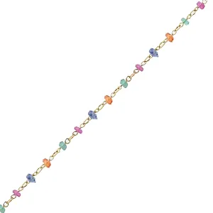 Multi-Color Bead Sapphire Chain