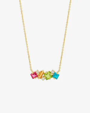 Nadima Rainbow Ombre Midi Bar Pendant