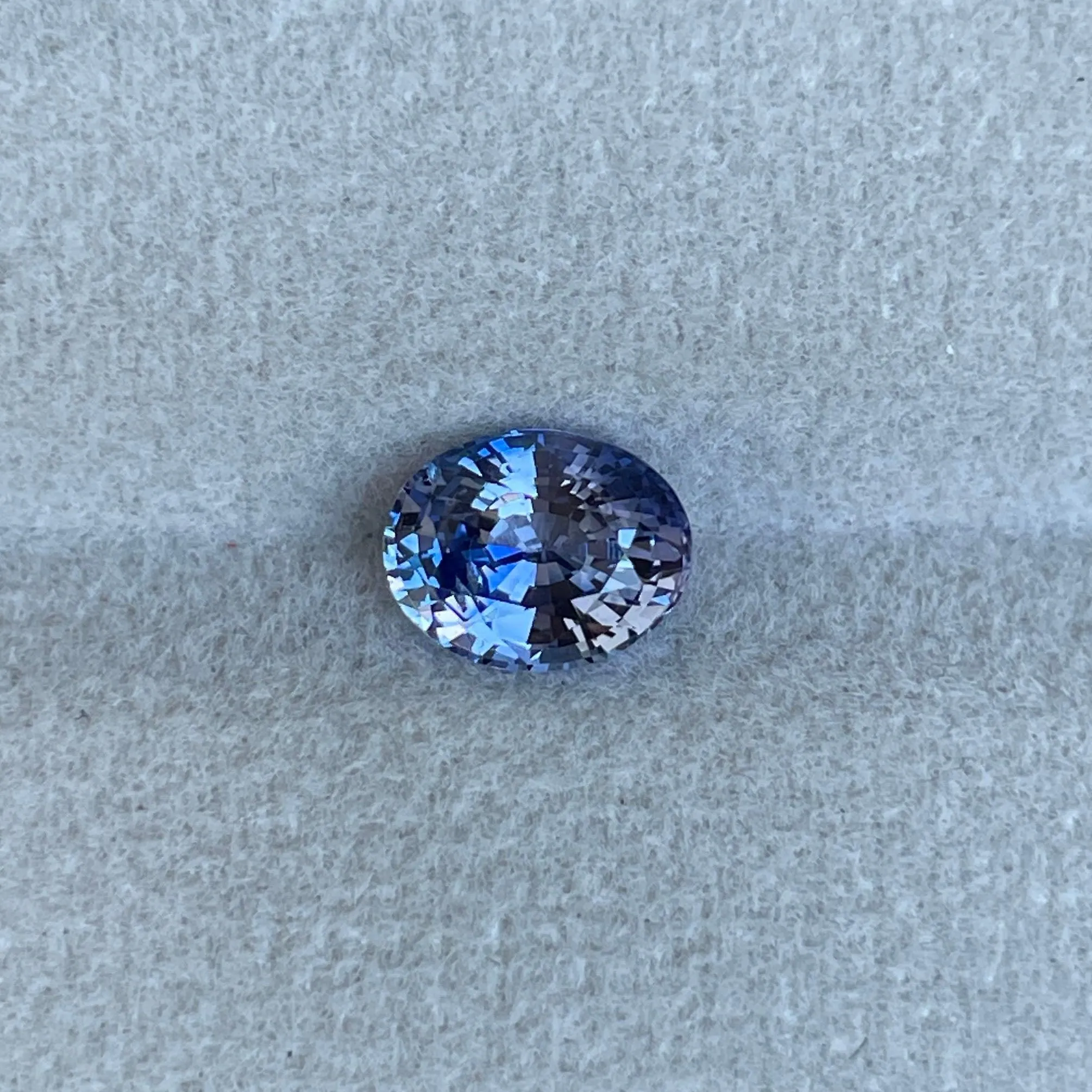 Natural Blue sapphire. Pastel. 1.53 crt