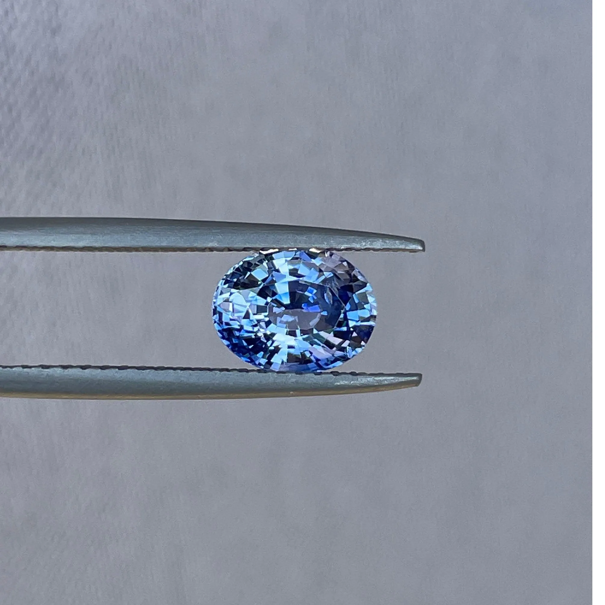 Natural Blue sapphire. Pastel. 1.53 crt