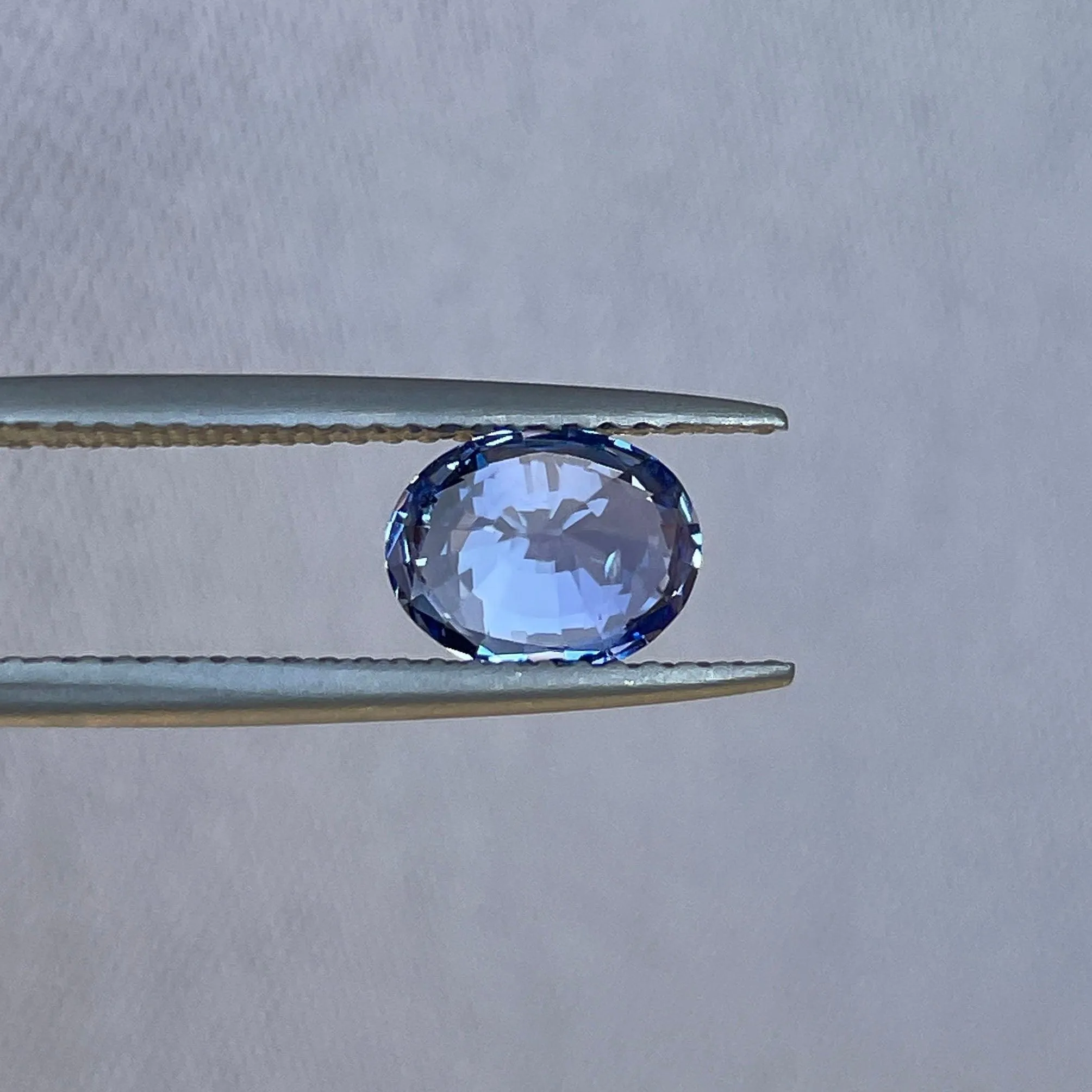 Natural Blue sapphire. Pastel. 1.53 crt