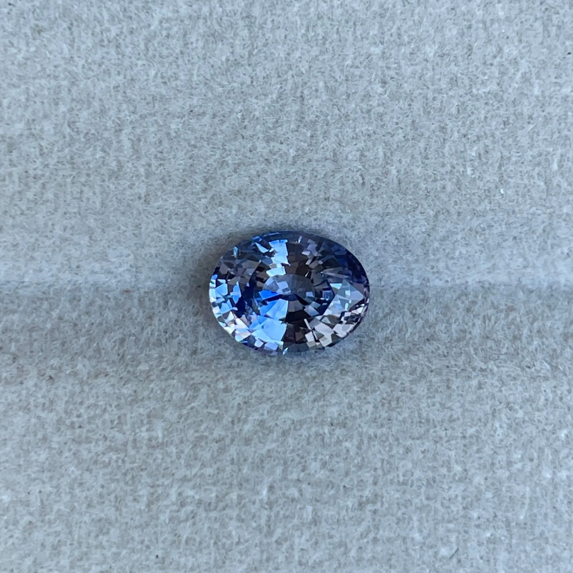 Natural Blue sapphire. Pastel. 1.53 crt