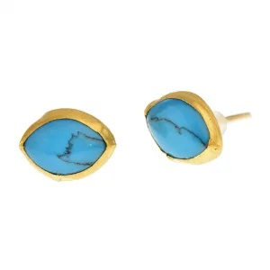 Nava Zahavi Evil Eye Turquoise Earrings