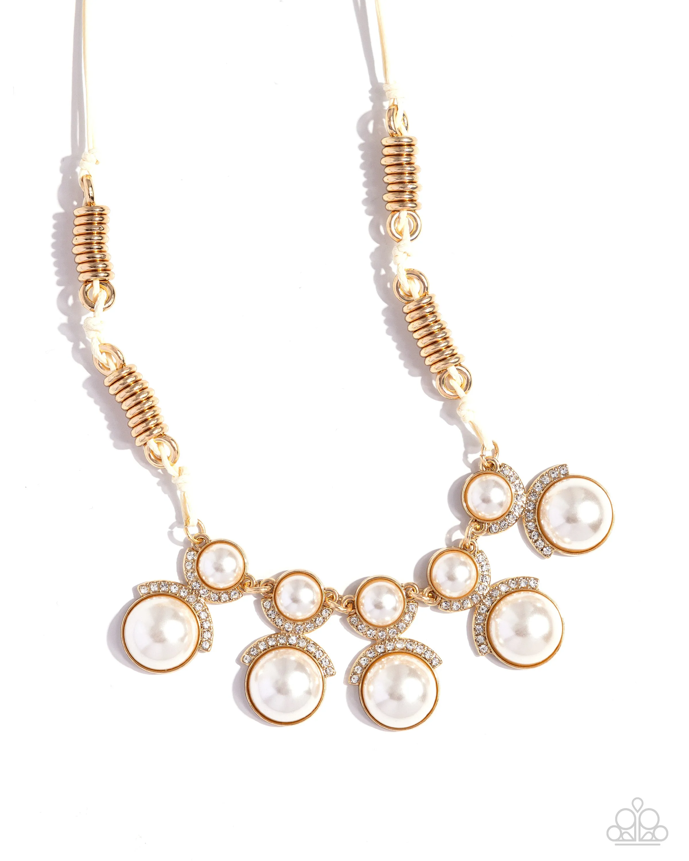 Necklaces Coil Charisma - Gold Pearl N2440