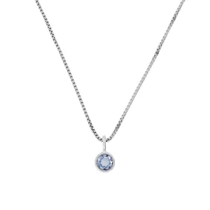 November Birthstone Pendant - Blue Topaz