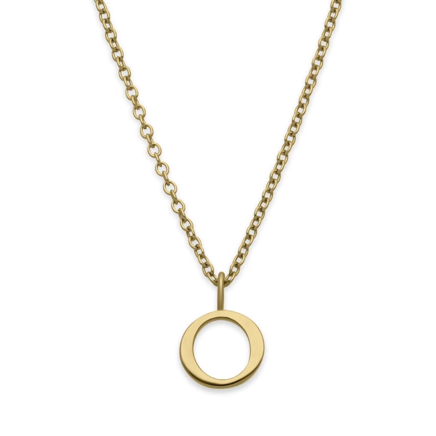 O Letter Gold Necklace