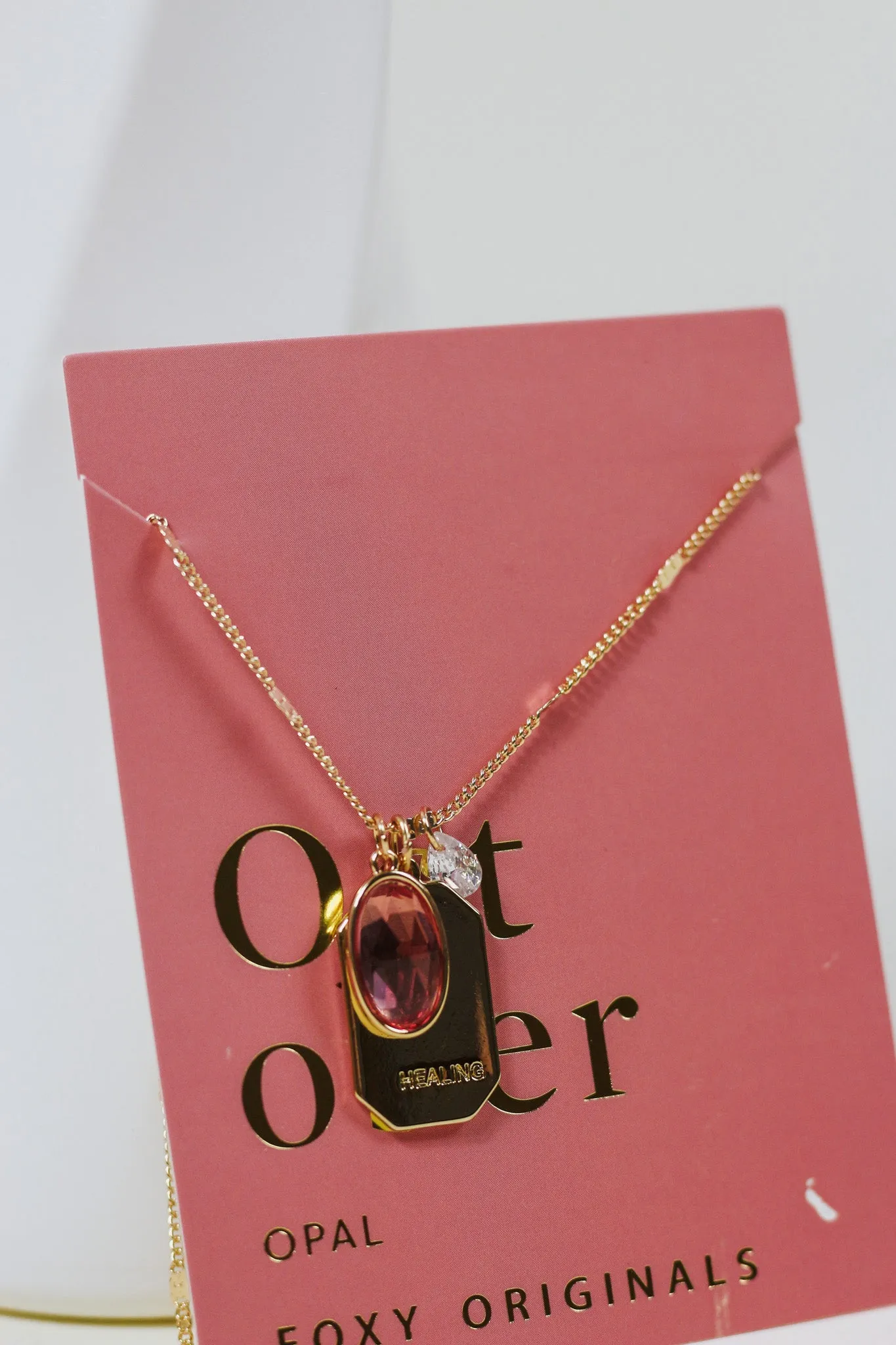 October Birthstone Necklace