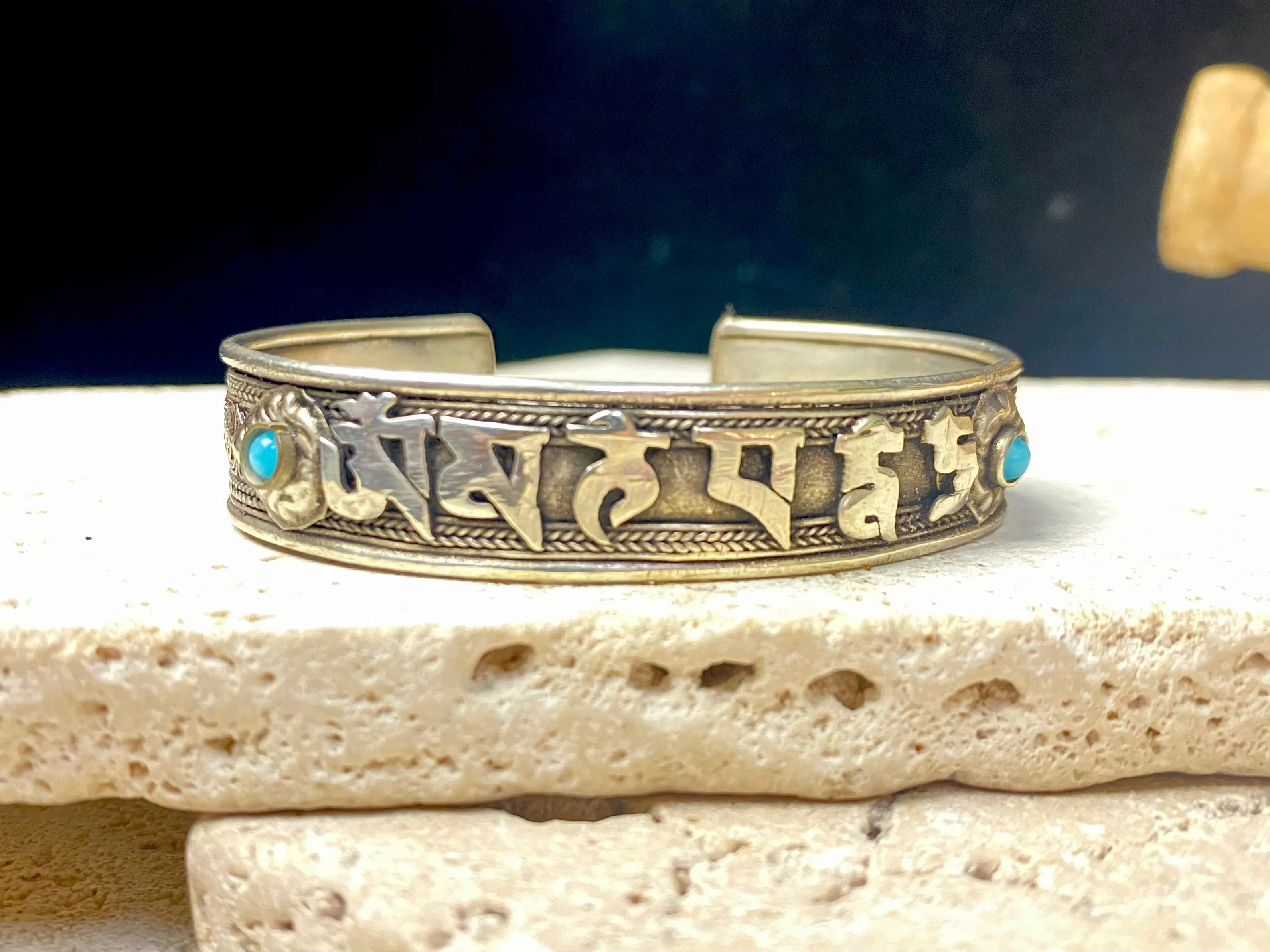 Om Mantra Cuff Bracelet