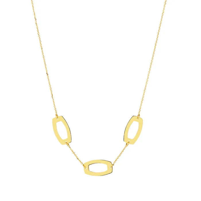 Open Oval Link Necklace