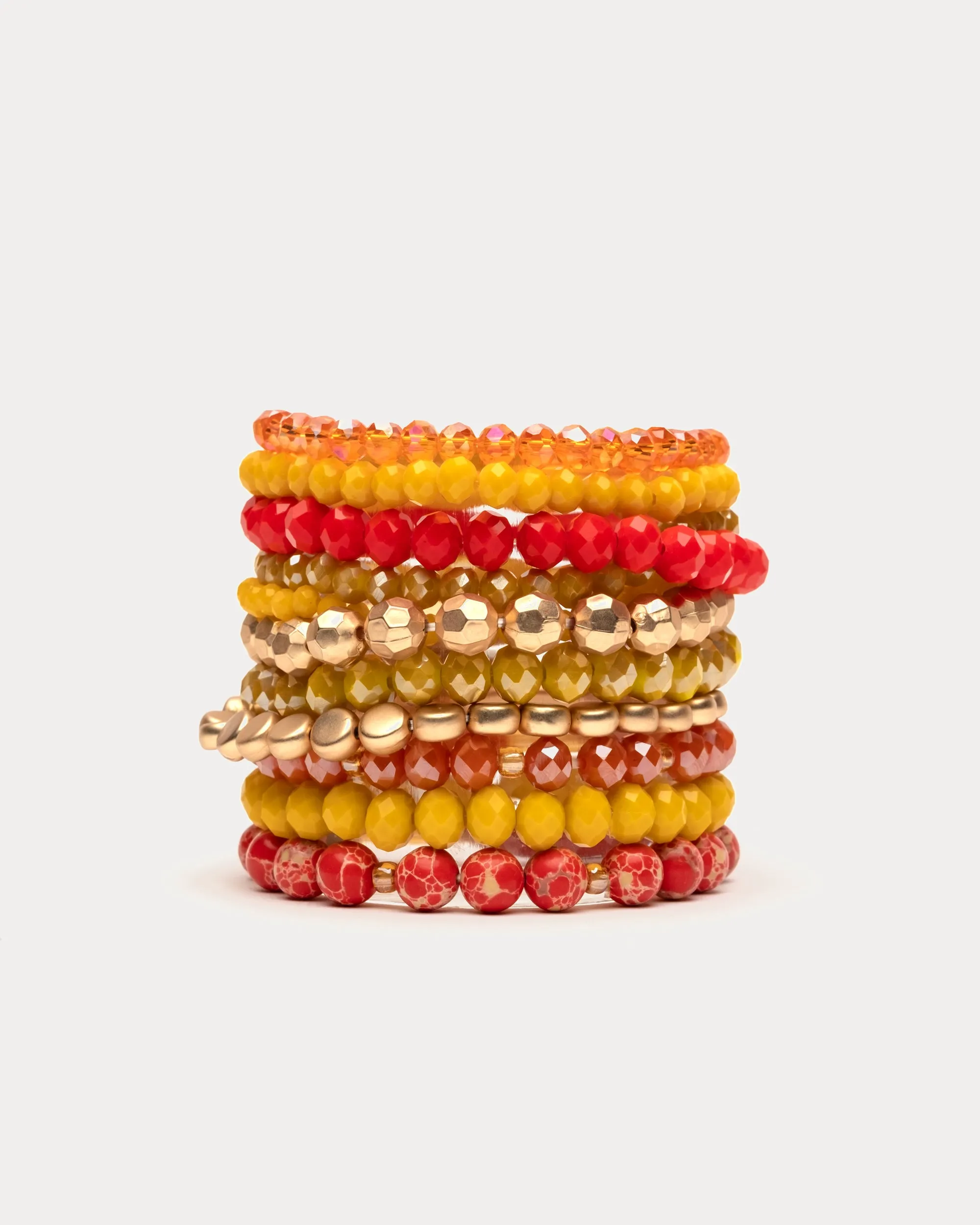 Palm Springs Beaded Stacked Bracelet