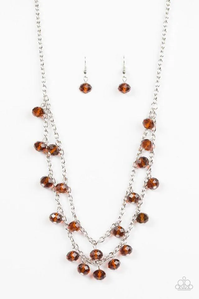 Paparazzi Necklace - Super Supernova - Brown