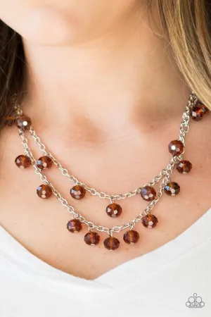 Paparazzi Necklace - Super Supernova - Brown