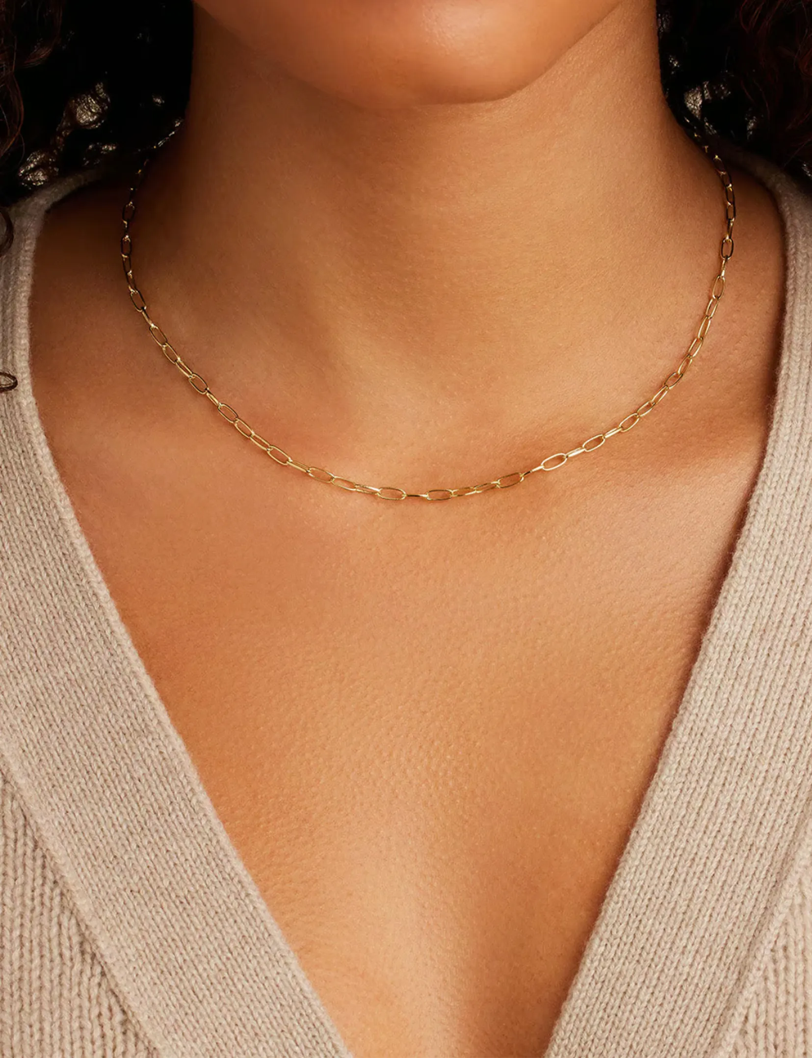 Parker Mini Necklace, Gold