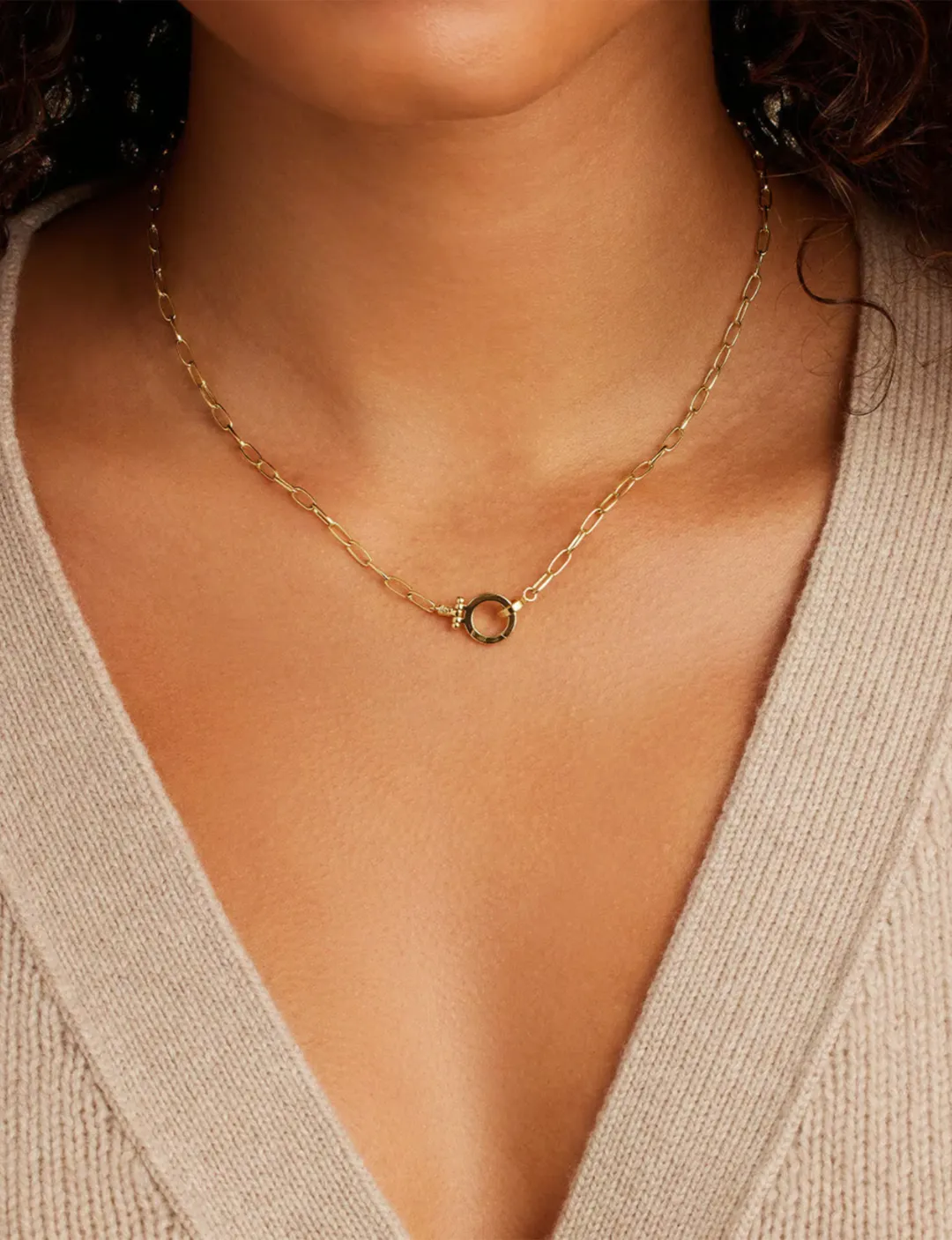 Parker Mini Necklace, Gold