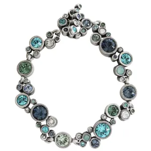 Patricia Locke "Ovation" Sterling Silver Plated Bracelet, 7.25" Zephyr BR0336S