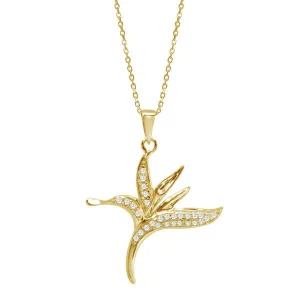 Pavé Bird of Paradise Pendant