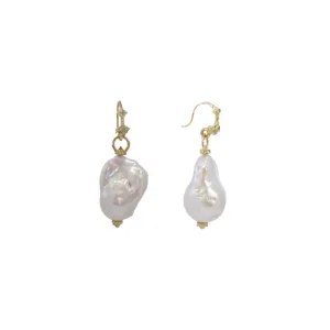 Pearl and Diamond Drop Earrings