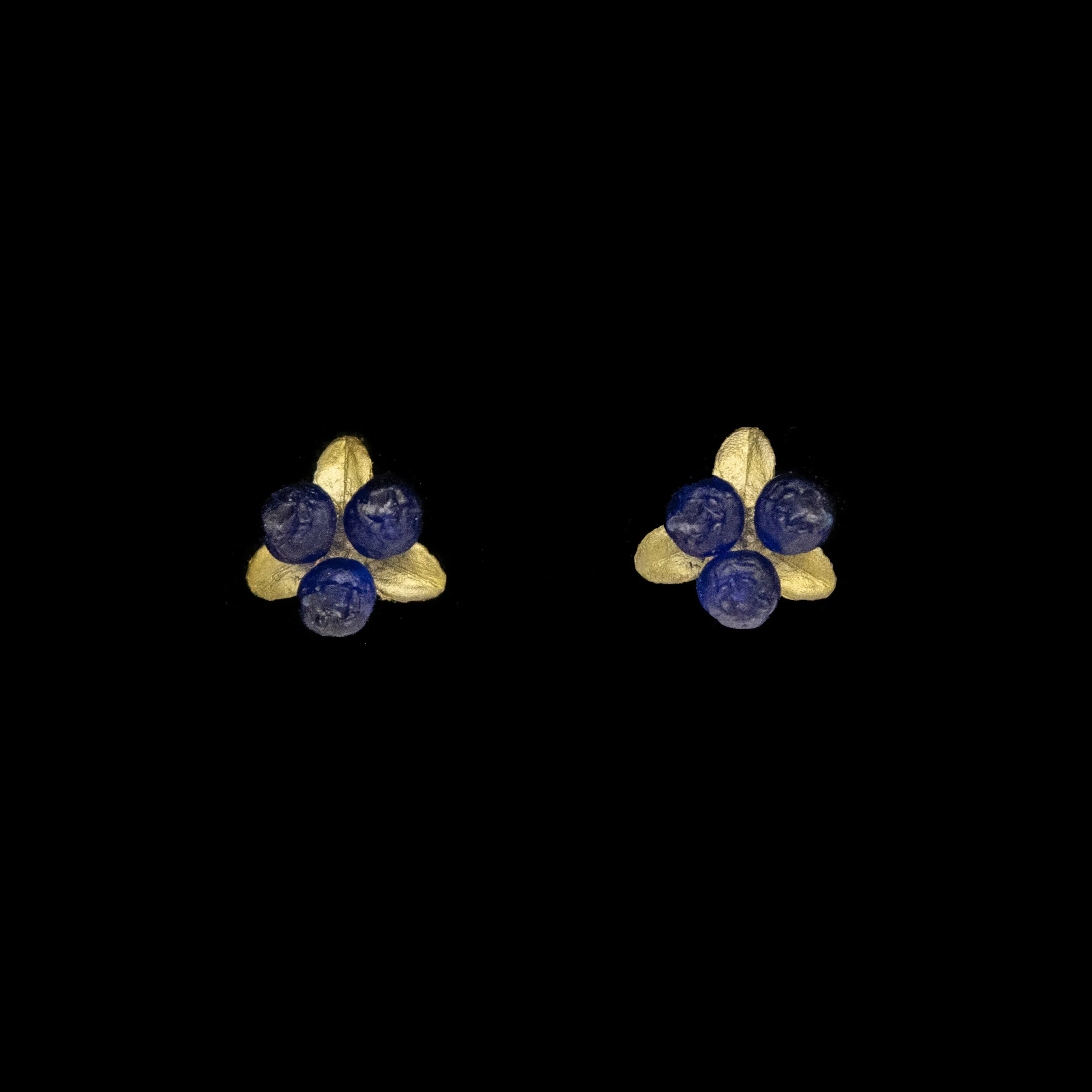 Petite Blueberry Earrings - Post