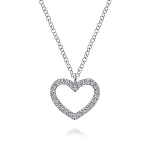 Petite Diamond Heart Necklace