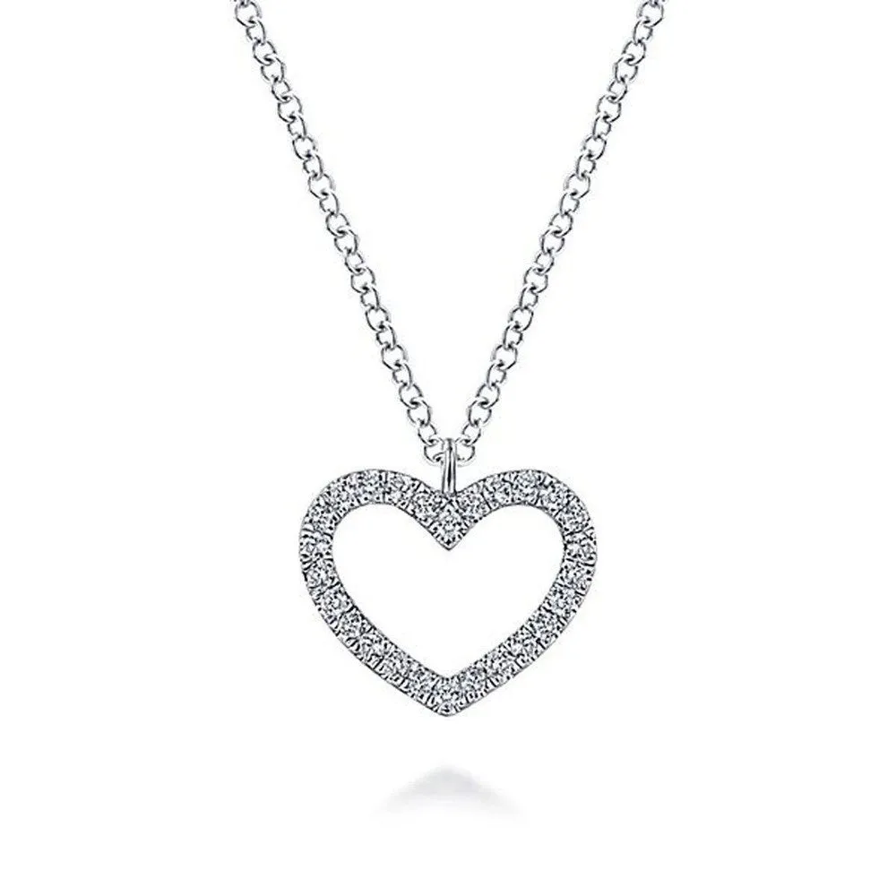 Petite Diamond Heart Necklace